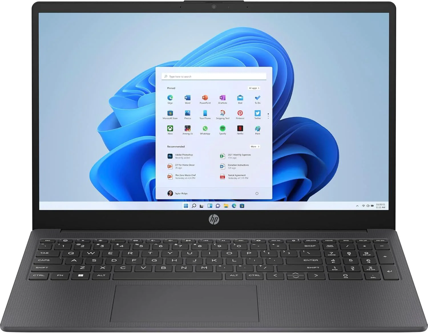 Ноутбук HP Laptop 15-fc0006ci 7P4F5EA 15.6" Grey