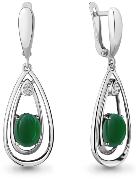 Серьги Aquamarine 4477609А  купить,NaN