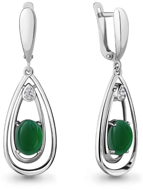 Серьги Aquamarine 4477609А  купить,NaN