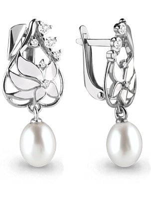 Серьги Aquamarine 45695А  купить,NaN