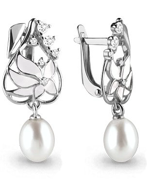 Серьги Aquamarine 45695А  купить,NaN