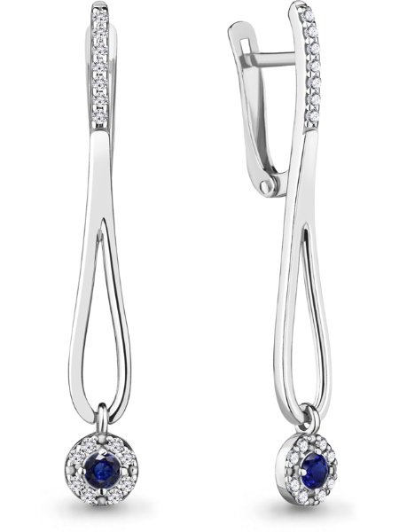 Серьги Aquamarine 48501АБ  купить,NaN