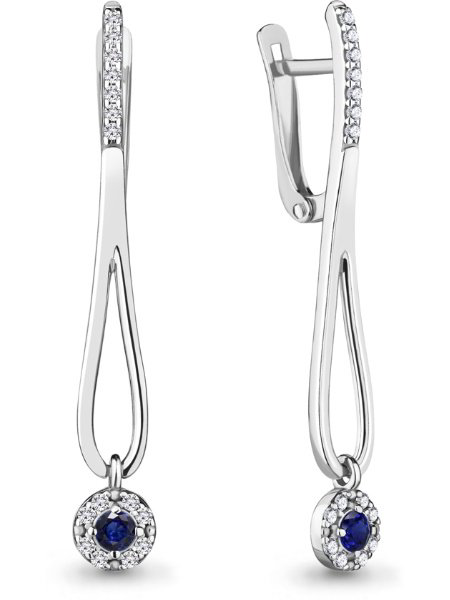 Серьги Aquamarine 48501АБ  купить,NaN