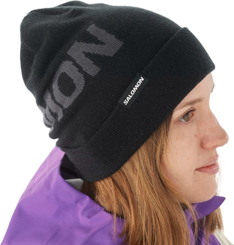 Шапка Salomon Hermitage LC2152900 черный one size купить,18900