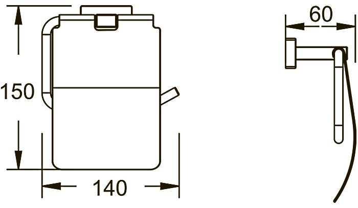 KABINKA.KZ держатель SG5605T 1 шт, латунь купить,NaN