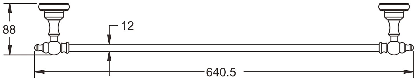KABINKA.KZ держатель RG1117Q 1 шт, латунь купить,NaN