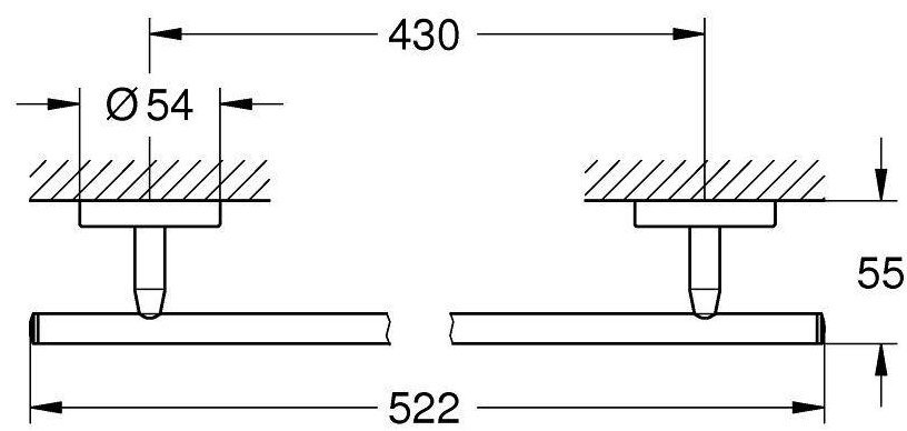 Grohe держатель 40459001 1 шт, металл