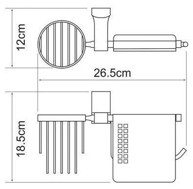 Donau держатель Wasser Kraft 1 шт, металл купить,NaN