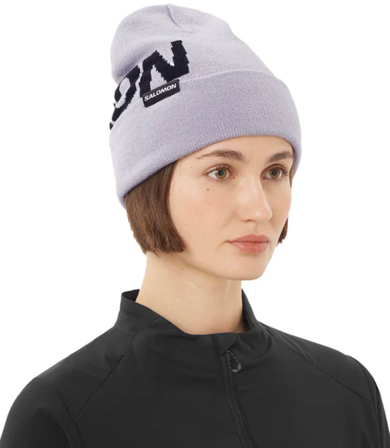 Шапка Salomon Hermitage LC2630100 сиреневый one size купить,NaN
