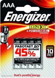 Батарейки Energizer LR03 AAA Max Alkaline 4 шт