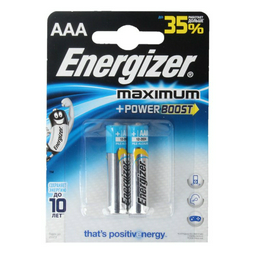 Батарейки Energizer Maximum Alkaline AAA/LR03 2 шт