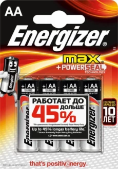 Элемент питания Energizer LR6 AA Max Alkaline 4 шт купить,NaN