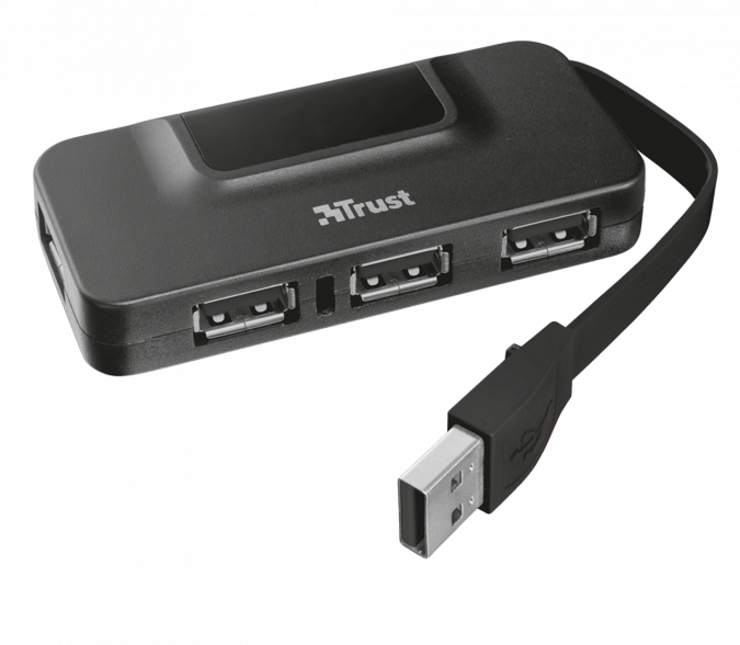 USB Hub Trust Oila черный купить,NaN