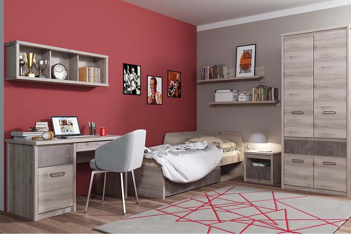 Кровать Анрекс Джаз 90 каштан найбори/оникс - ForteMarket Кровать Анрекс Джаз 90 каштан найбори/оникс купить,0