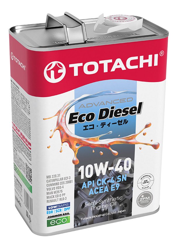 Моторное масло Totachi Eco Diesel 10W-40 CK-4/CJ-4/CI-4PLUS/SN 4л
