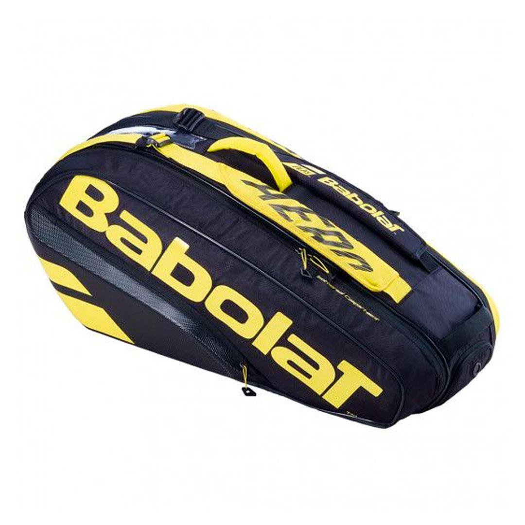 Сумка для ракеток Babolat RH x 6 Pure Aero 751212 черно-желтая купить,NaN