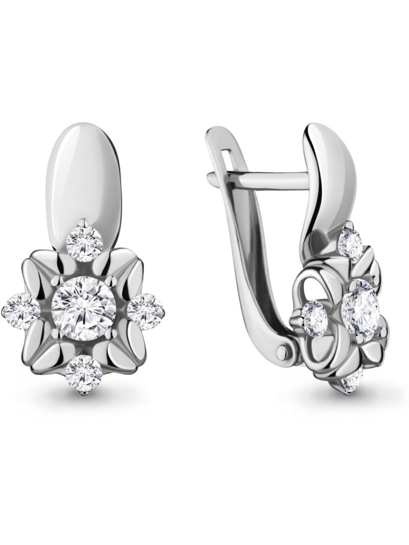 Серьги Aquamarine 46673А  купить,NaN