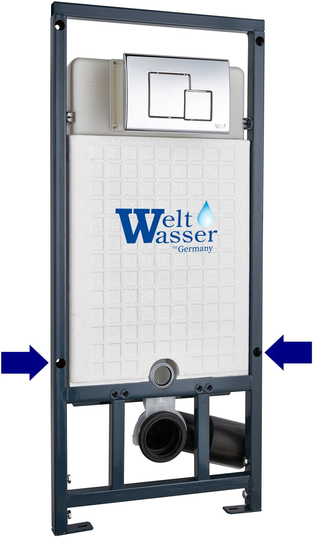 WeltWasser кнопка смыва MARBERG 507 SE GL-WT Квадратная. купить,50432