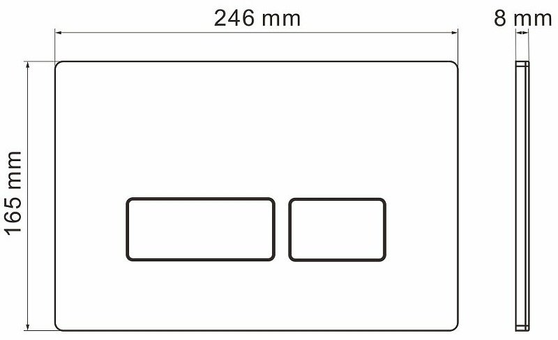 Grossman кнопка смыва Pragma 700.K31.03.110.110