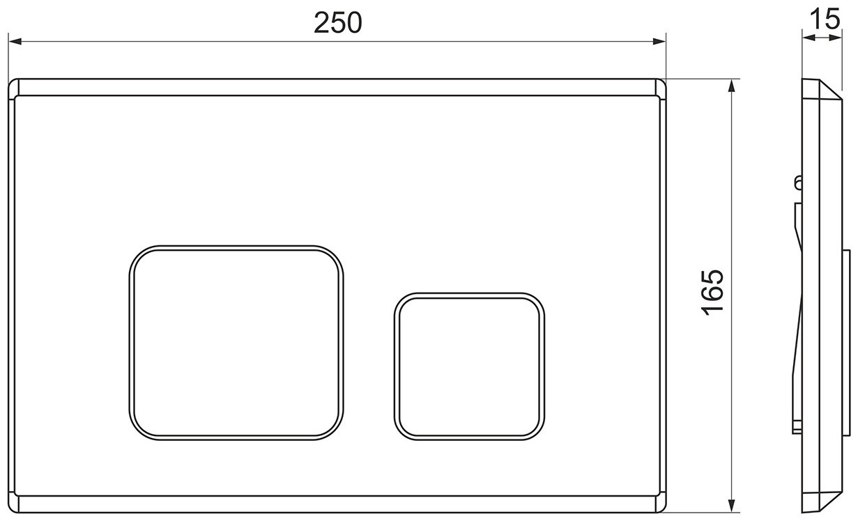 Comforty кнопка смыва CF5097FC