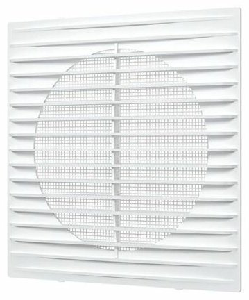 Решетка вентиляционная Эра 194х194х7.6 мм, пластик