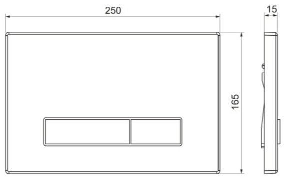 Comforty кнопка смыва CF5097HCC
