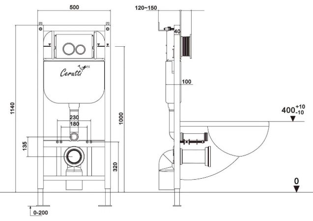 Cerruti рамная инсталляция CR558 купить,123579