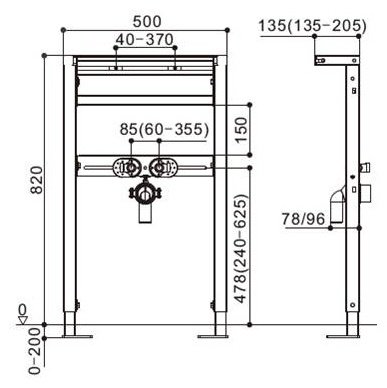 WeltWasser рамная инсталляция AMBERG 500 RA купить,NaN