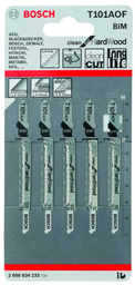 Пилки для лобзика Bosch T101AOF 2608634233 5шт