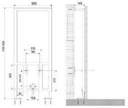 VitrA рамная инсталляция 780-5800