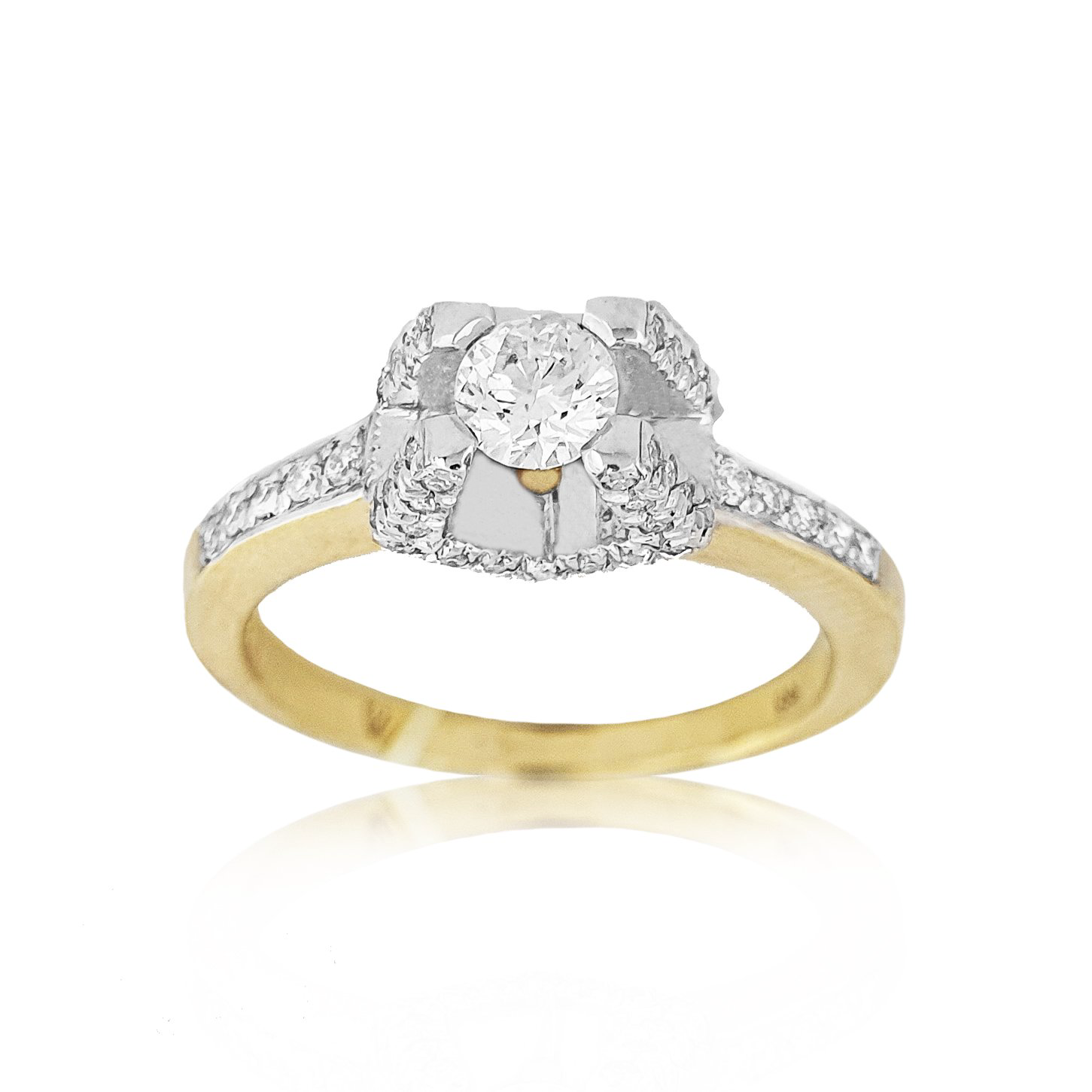 Кольцо Goldos MU006R 18р 4,3гр 0,65ct. купить,NaN