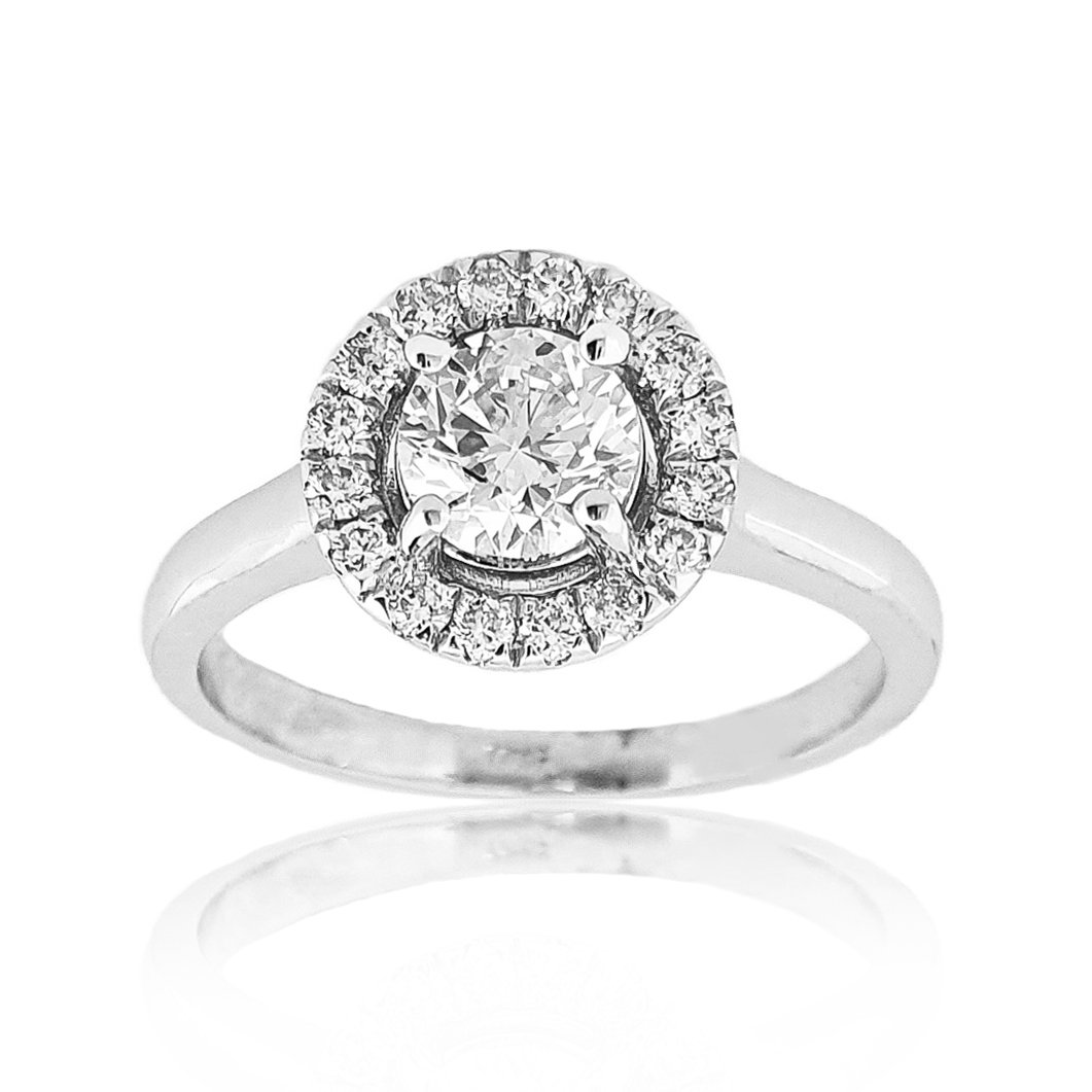 Кольцо Goldos Premium SDR9030 17,5р 3,86гр 0,90ct 0,70ct 0,20ct. купить,NaN