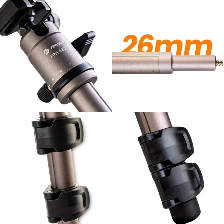Напольный штатив FOTOPRO D5-42Q-MH3 gray купить,NaN