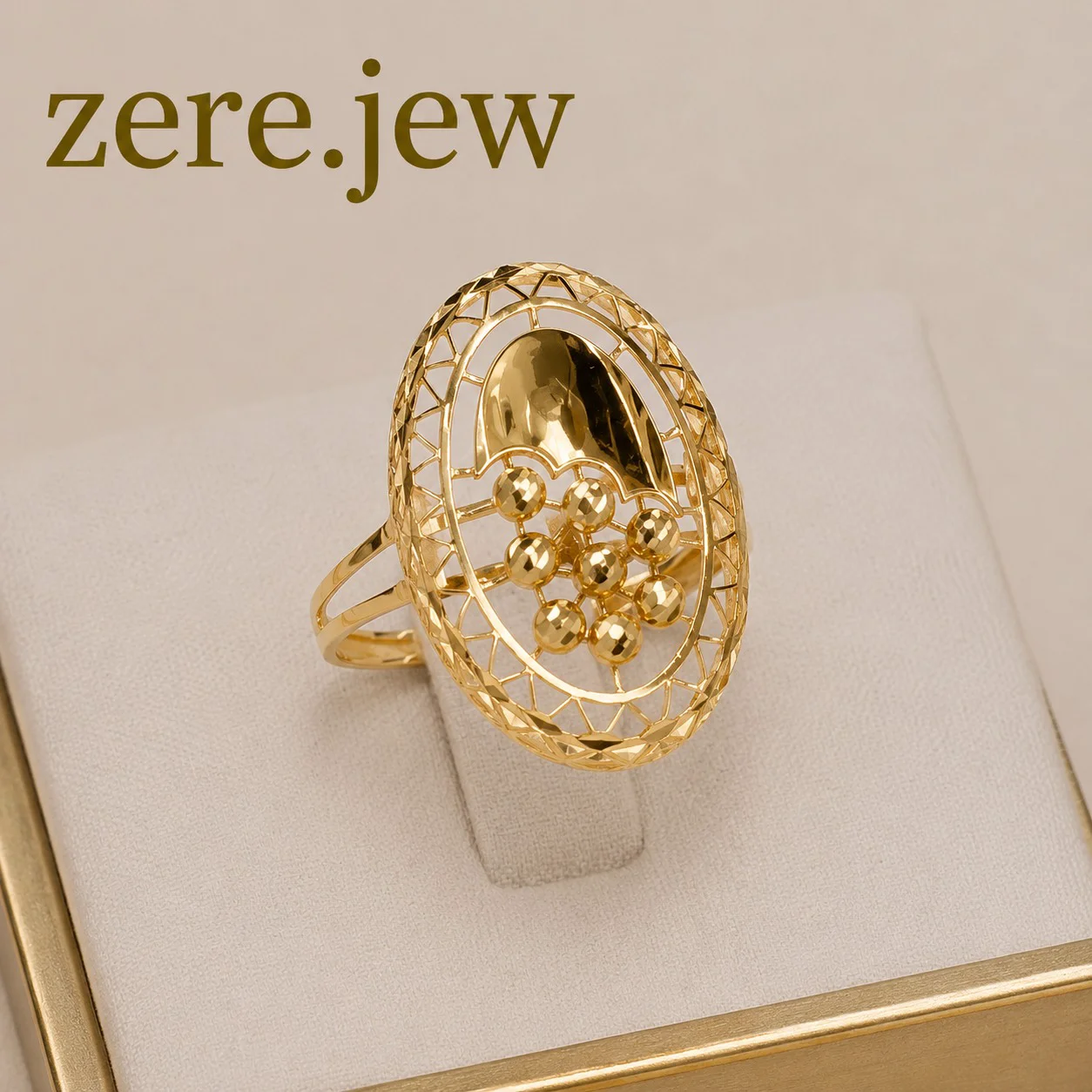 Кольцо Zere ZR06092603 жёлтое золото 20р 2.2 г купить,165000