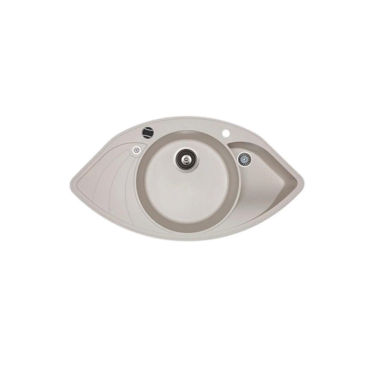 Кухонная мойка Aquasanita SCP151-110AW бежевая
