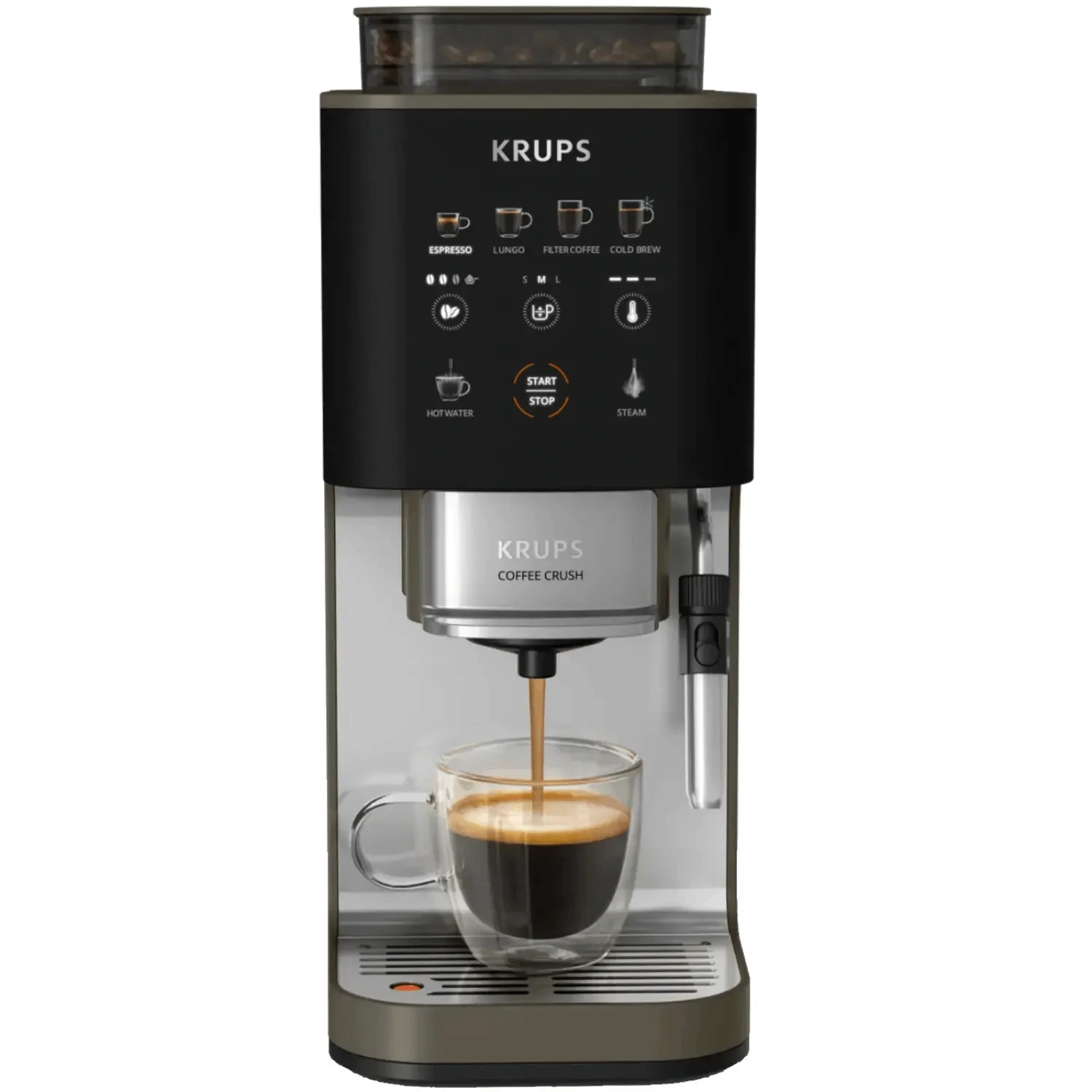 Кофемашина Krups SA403BE0 серый, черный