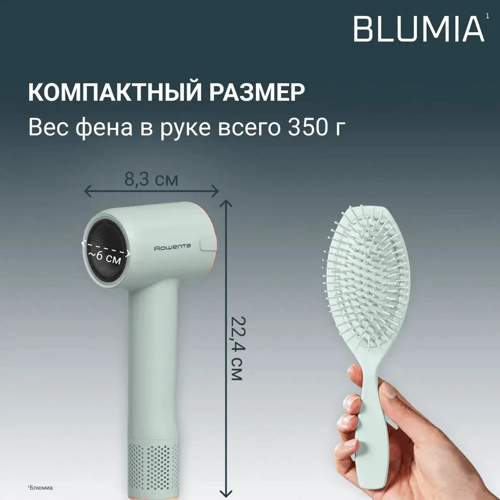 Фен Rowenta HY 5N 12E0 бирюзовый
