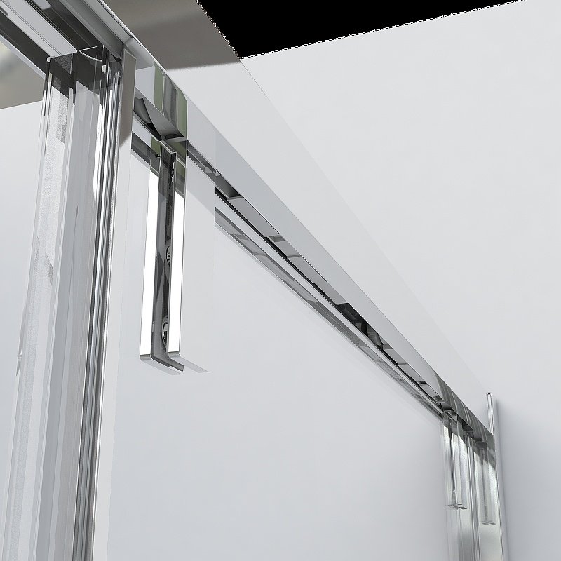 Душевое ограждение KABINKA.KZ двухстенное VSR-1L9014CLB-1, 1400х1950 мм