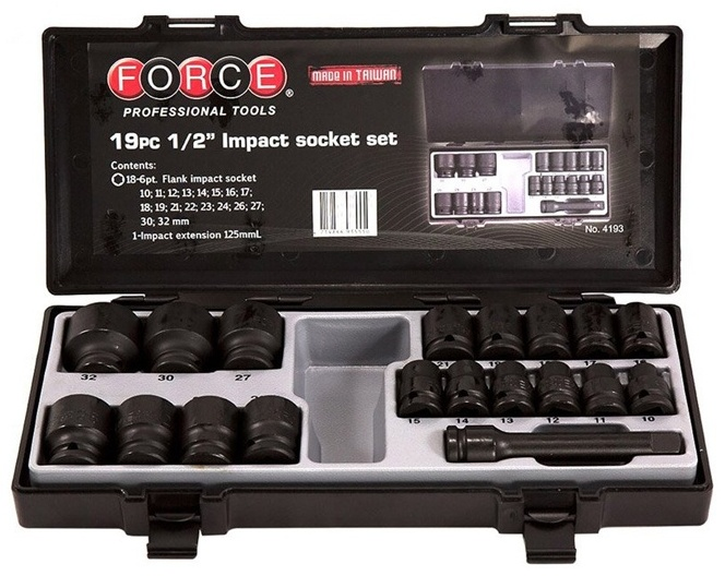 Набор головок Force 1/2 4193 19 предметов