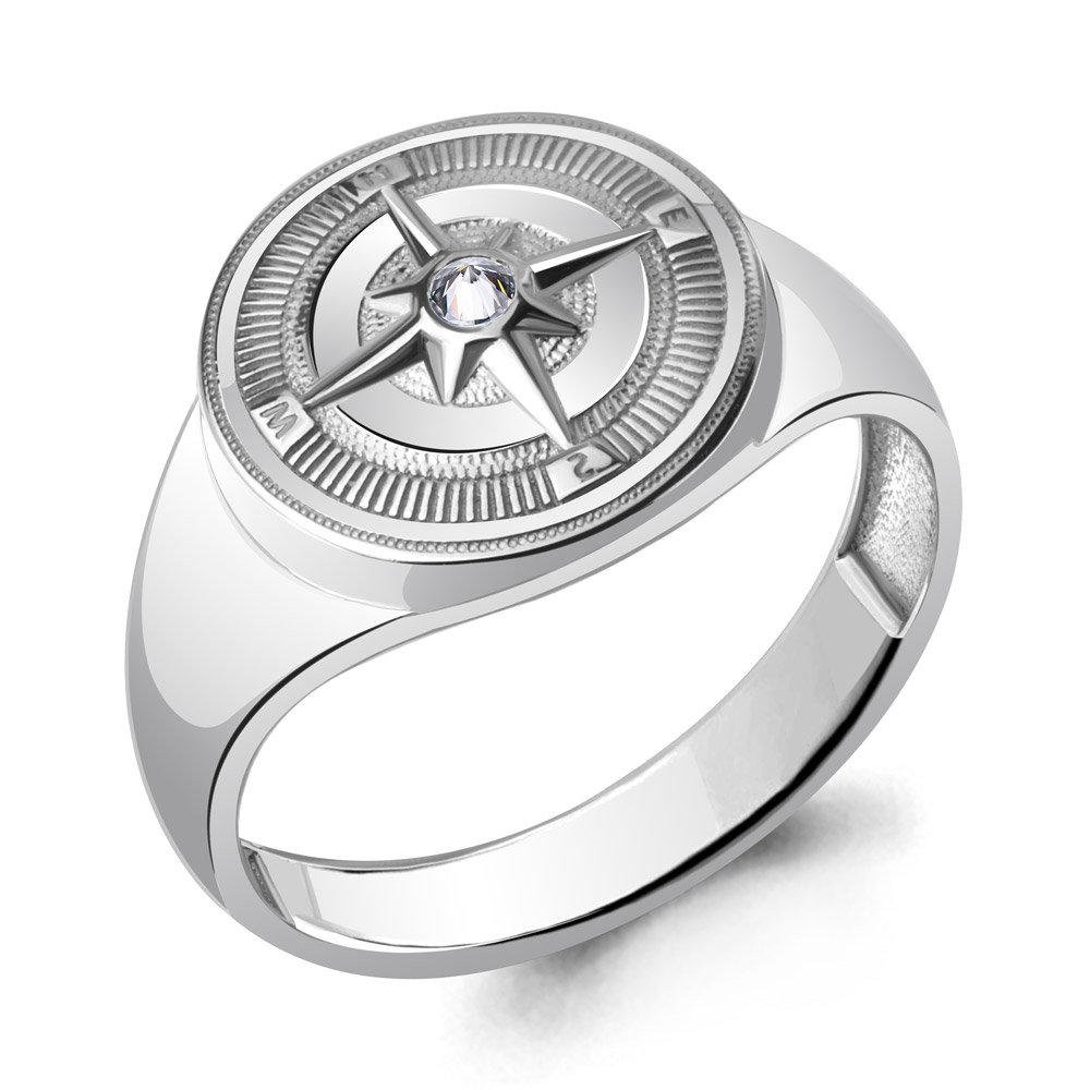 Мужская печатка Aquamarine 67446 21р 4,1гр. купить,NaN