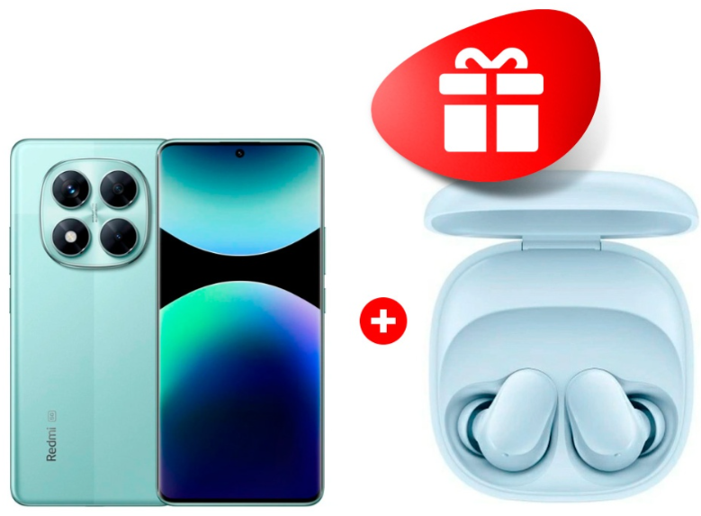 Смартфон Xiaomi Redmi Note 14 Pro 5G 12/512Gb Coral Green + подарок купить,NaN