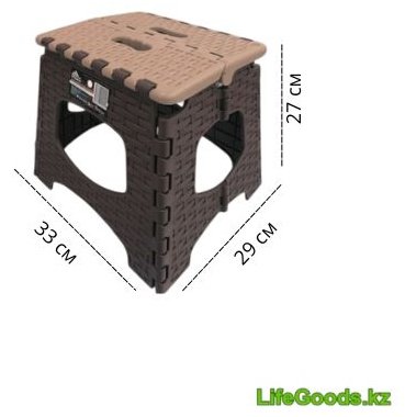 LifeGoods.kz табурет LG51663 коричневый