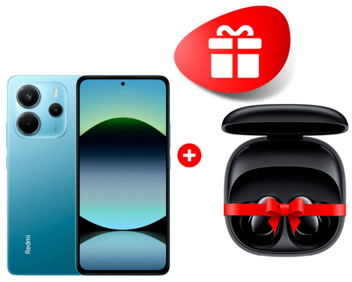 Смартфон Xiaomi Redmi Note 14 4G 8/128Gb Ocean Blue + подарок купить,NaN