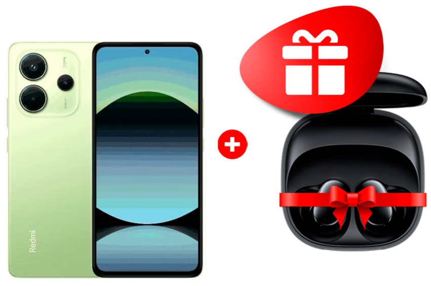 Смартфон Xiaomi Redmi Note 14 4G 8/256Gb Lime Green +подарок купить,NaN