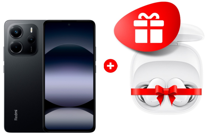 Смартфон Xiaomi Redmi Note 14 4G 8/128Gb Midnight Black + подарок купить,NaN