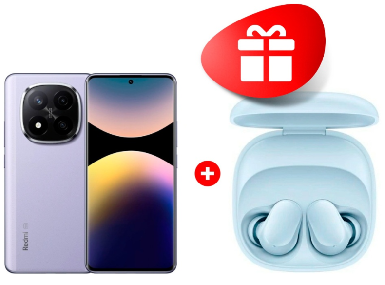 Смартфон Xiaomi Redmi Note 14 Pro+ 5G 12/512Gb Lavender Purple + подарок купить,NaN