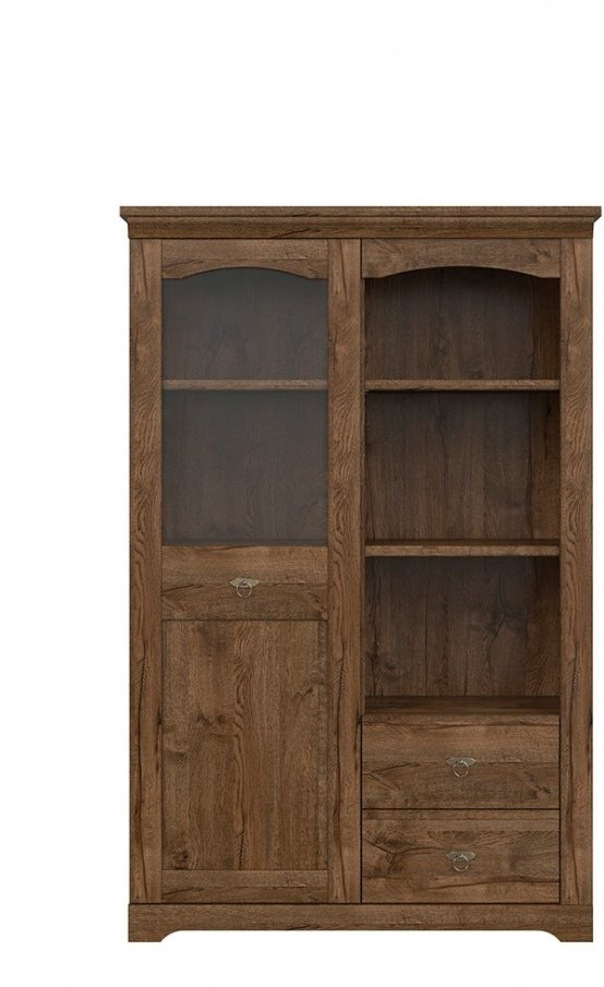 Шкаф-витрина Гербор Патрик REG1W2S Дуб техас купить,NaN