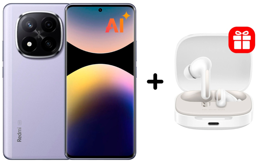 Смартфон Xiaomi Redmi Note 14 Pro+ 5G 8/256Gb Lavender Purple + подарок купить,NaN