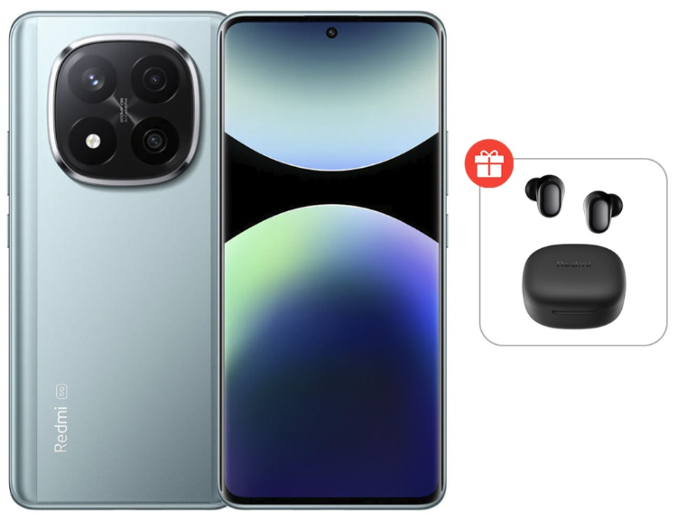 Смартфон Xiaomi Redmi Note 14 Pro+ 5G 12/512Gb Frost Blue + подарок