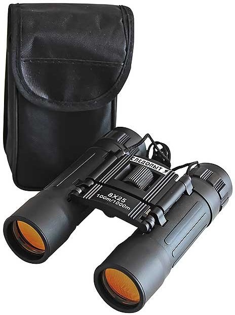 Бинокль Следопыт PF-BT-10 8x25 мм черный